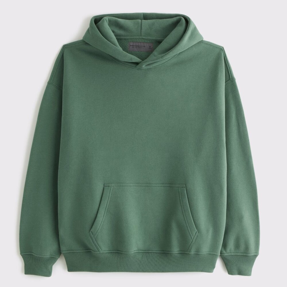 Abercrombie Fitch essential popover hoodie size medium color: Green (nwt)